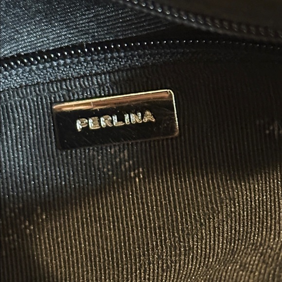 Women’s Perlina Elegant Italian Black Leather Bow Handbag - Picture 7 of 7